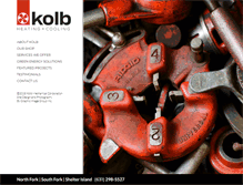 Tablet Screenshot of kolbmechanical.com